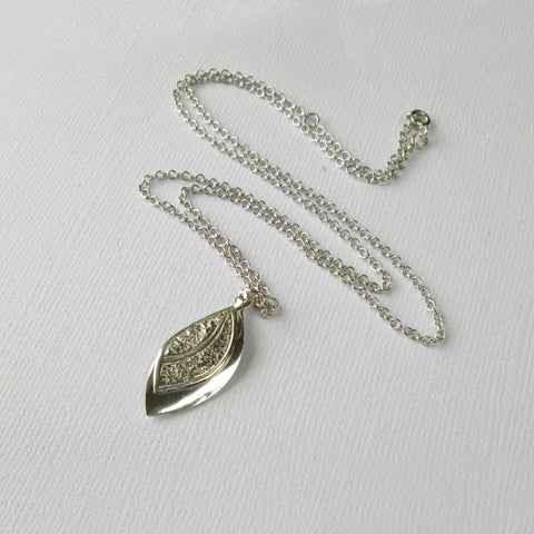 Silver Leaf Collection - Double Pendant & Chain